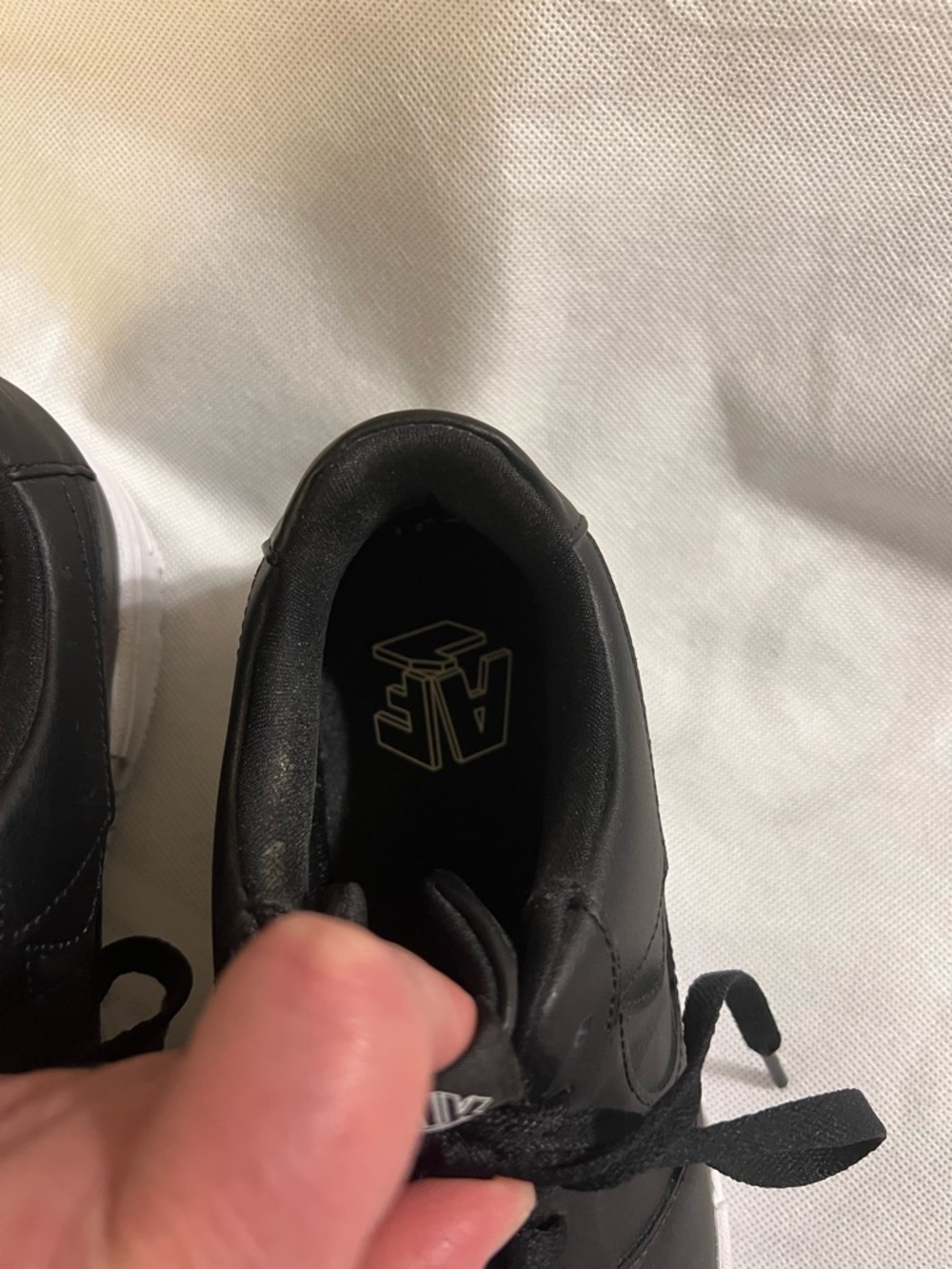 Nike Air Force 1 Pixel Size 8.5 Black and White - WORN ONCE - Picture 12 of 12